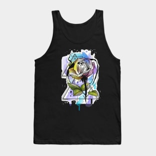 Watercolor Rose Tank Top